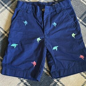 Vineyard Vines Boys Blue Embroidered Shorts